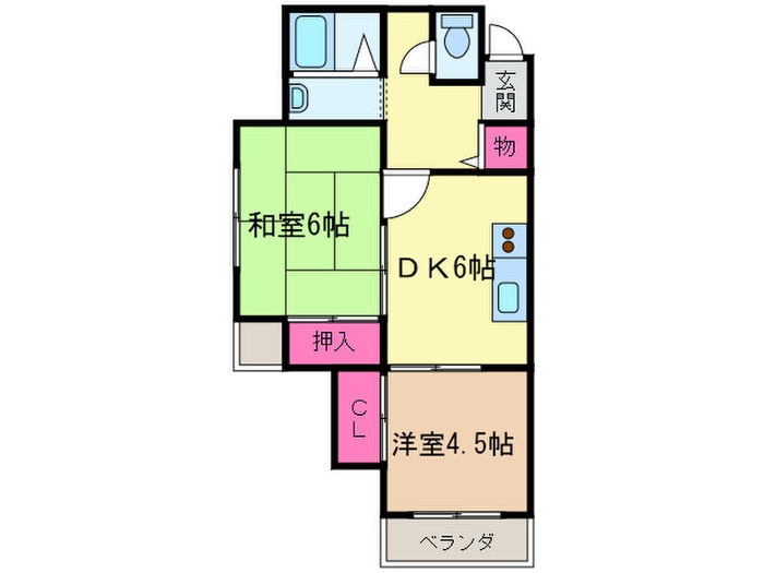 ファ－ストタウンパ－ト５の物件間取画像