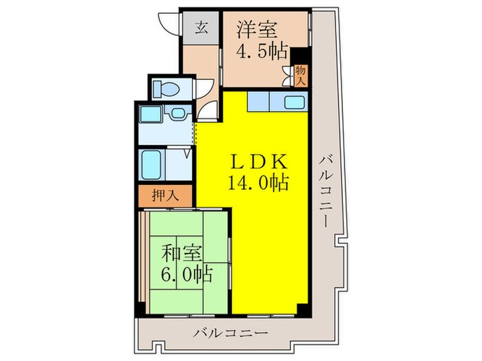 ダイコ－パ－クの物件間取画像