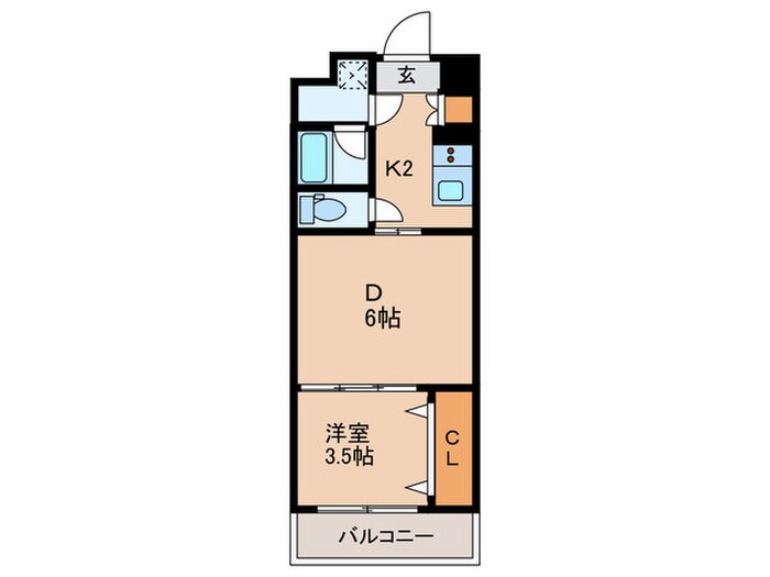 ﾌｧｽﾃｰﾄ大阪ﾏｼﾞｮﾘﾃｨ(403)の物件間取画像