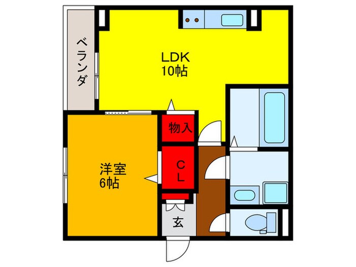 パレフロ－ラの物件間取画像