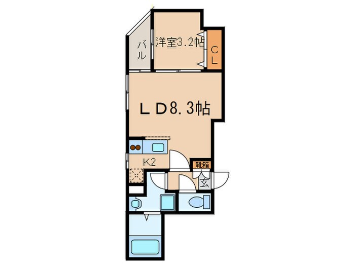 ブランネージュ銀閣寺道の物件間取画像