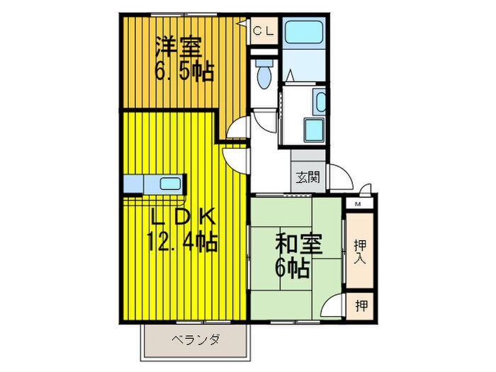 エスト・ステ－ブルの物件間取画像
