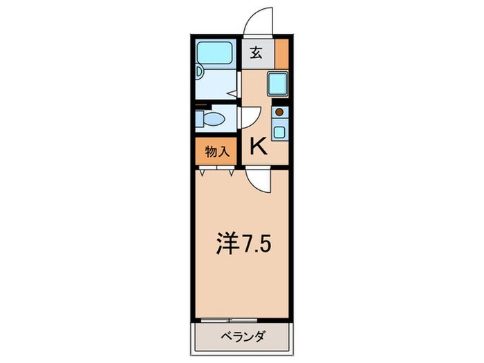 セジュ－ル西宮今津の物件間取画像