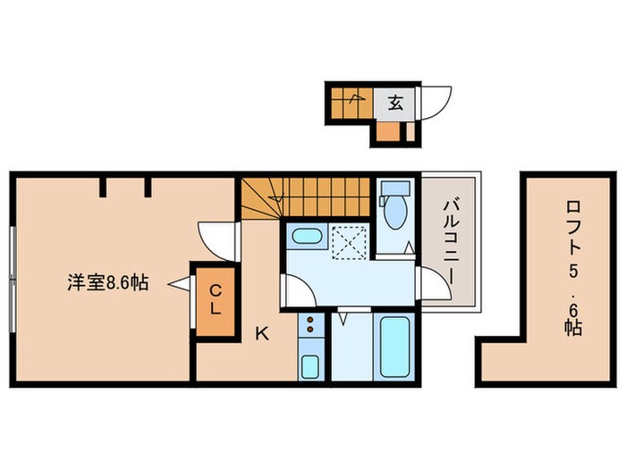 あんしん＋東尻池町08-1039の物件間取画像