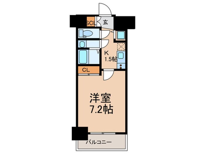 アドバンス大阪城ベレッツァの物件間取画像