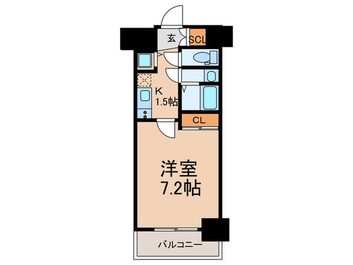 アドバンス大阪城ベレッツァの物件間取画像