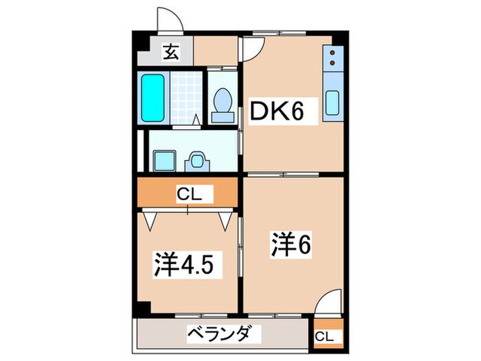 コーポヒロセの物件間取画像