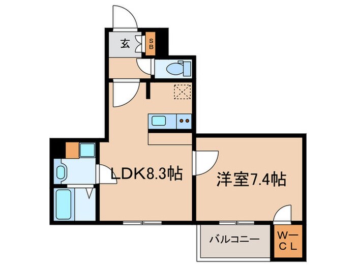 プレサンス京都洛南（６０２）の物件間取画像