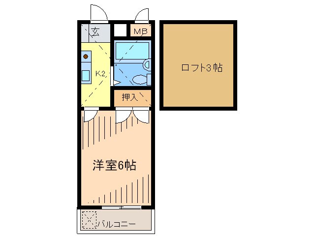 シャトーイン蛍池Ⅰの物件間取画像