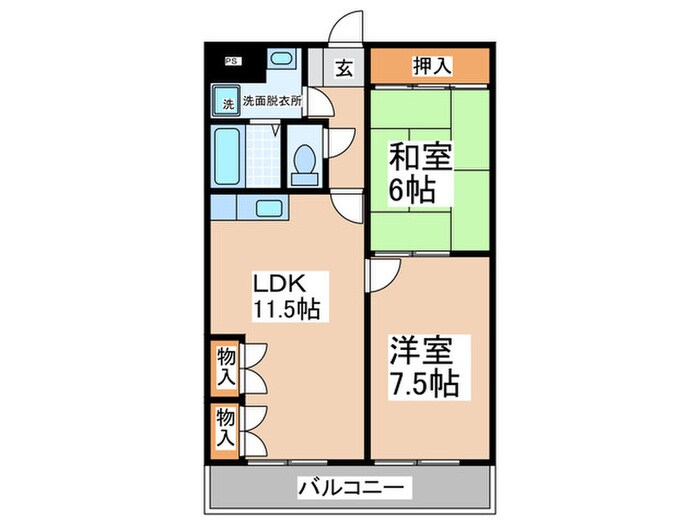 ルナ我孫子の物件間取画像