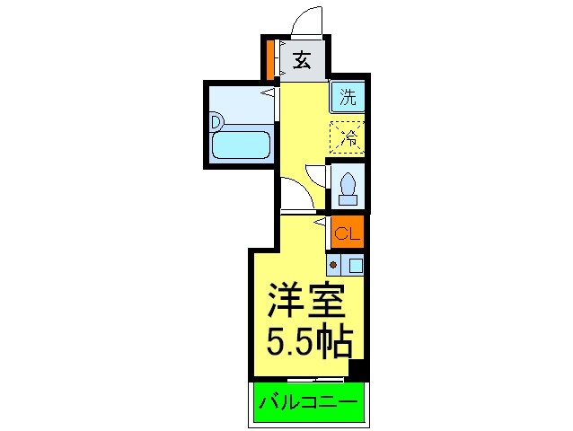 ヒュ－ネット神戸元町通の物件間取画像