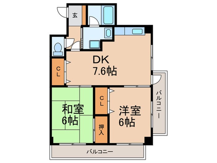 サイレンスⅠの物件間取画像