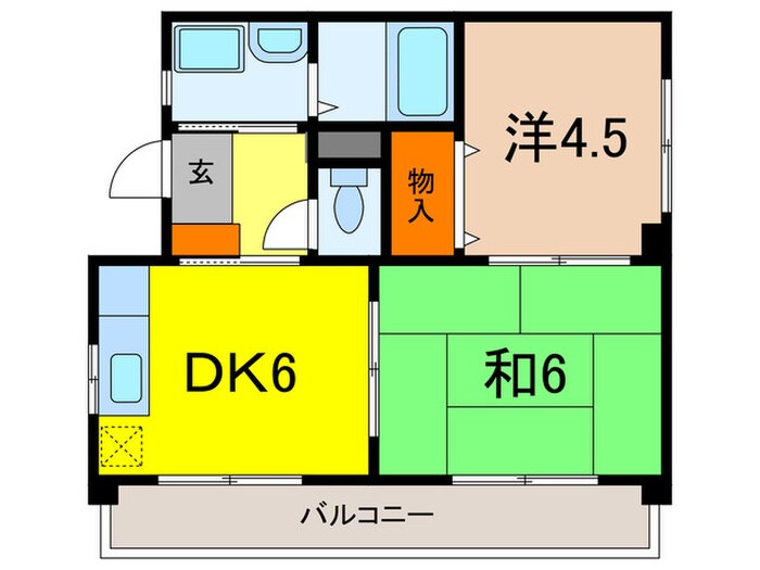 第２メゾン藤原の物件間取画像