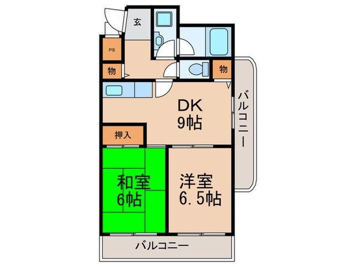 ヴィラシャトーの物件間取画像