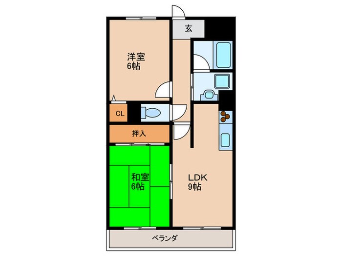 ヴィラシャトーの物件間取画像