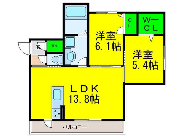 メゾン久文の物件間取画像