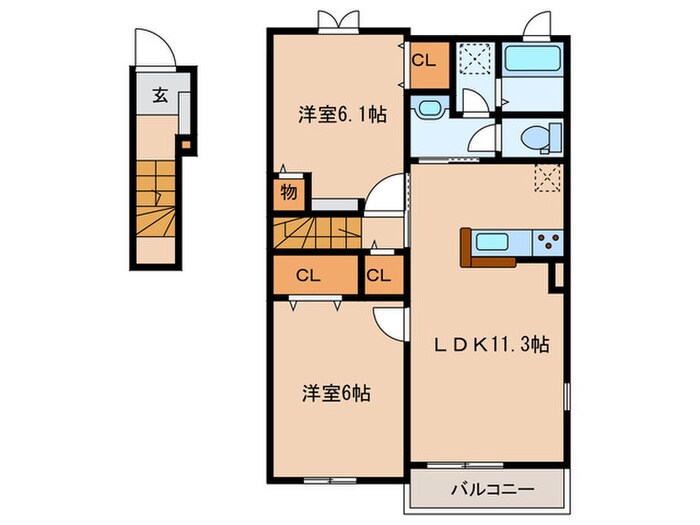 アリエッタⅡの物件間取画像
