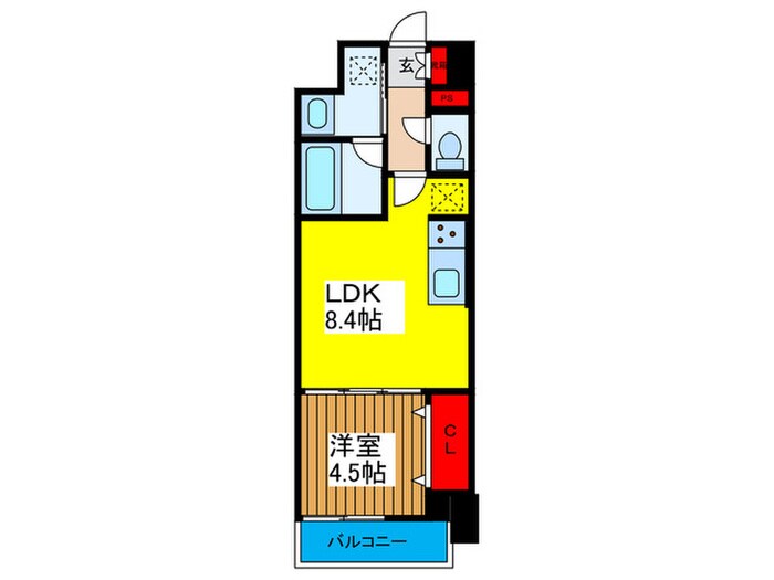 AMKレフィナード中宮の物件間取画像