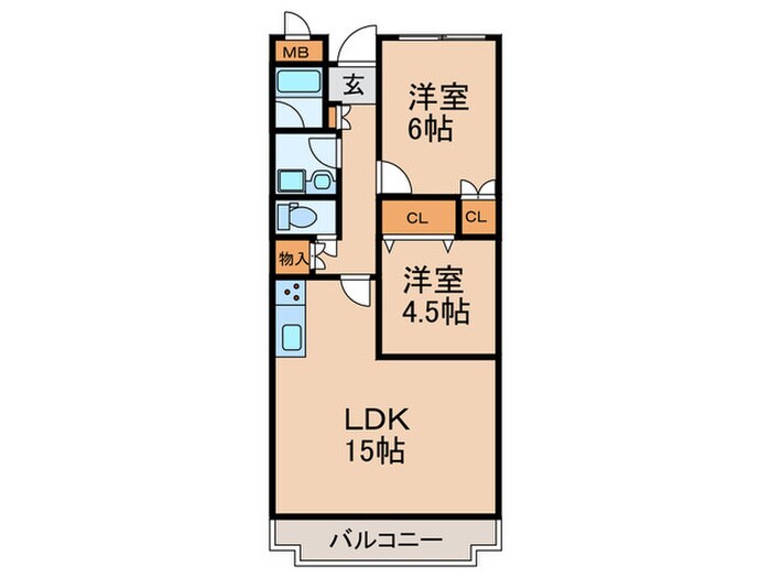 リバ－ジュ住吉の物件間取画像