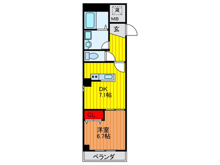 プレジィ－ル大日の物件間取画像