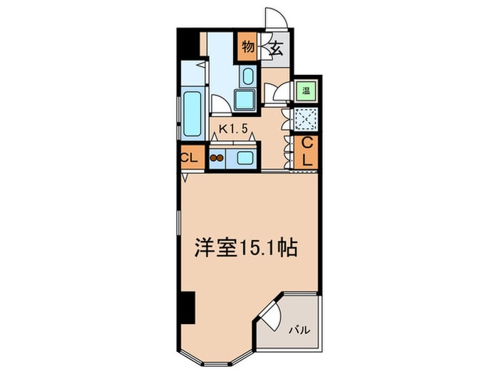 アスティナ御堂筋本町の物件間取画像