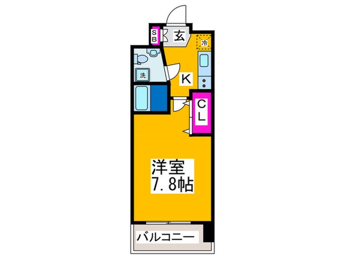 ＡＦＦＬＵＥＮＣＥ難波の物件間取画像