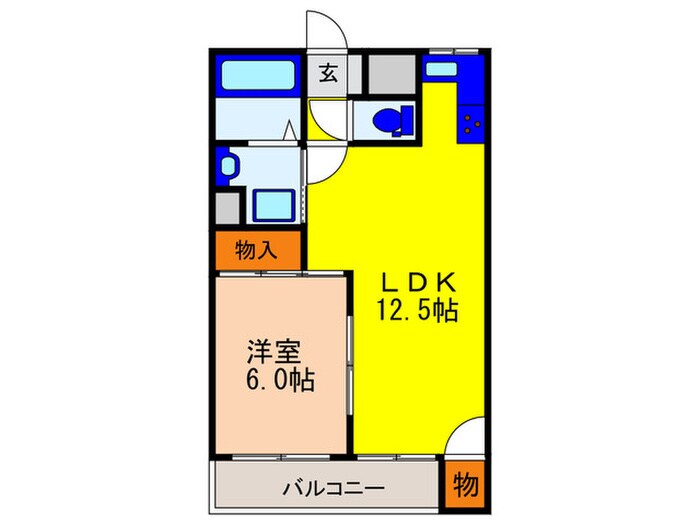 コスモス東豊中の物件間取画像