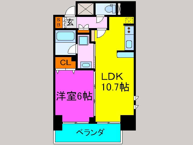 アクア阿波座の物件間取画像