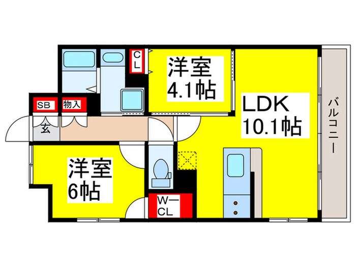 Sophia　court宿院の物件間取画像