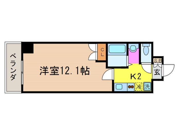 アネックス西洞院の物件間取画像