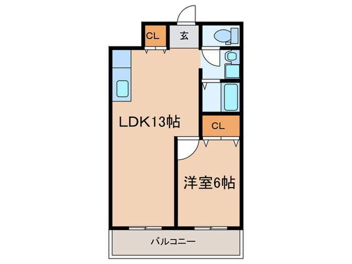 Lakia Maison Abikoの物件間取画像