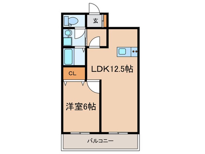 Lakia Maison Abikoの物件間取画像