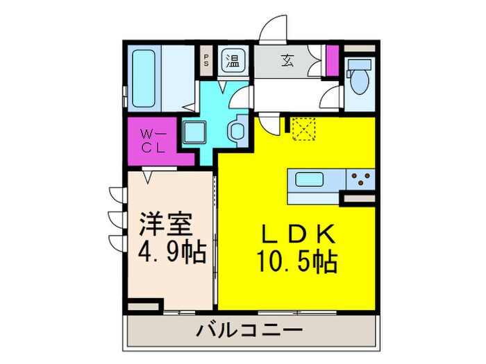 アダージョ富田の物件間取画像