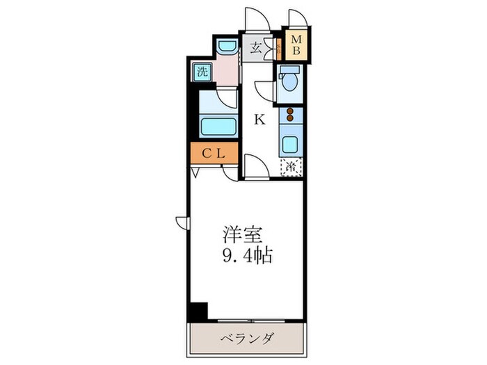 アスヴェル京都二条駅前Ⅱ(603)の物件間取画像