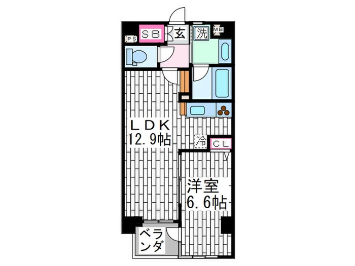 ア－デンタワ－北堀江の物件間取画像