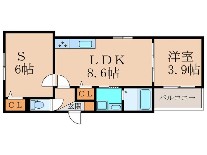 SAKURA　RIVERの物件間取画像