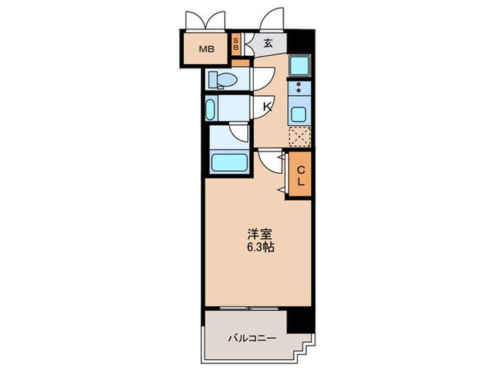 プレサンス神崎川ファインブレスの物件間取画像