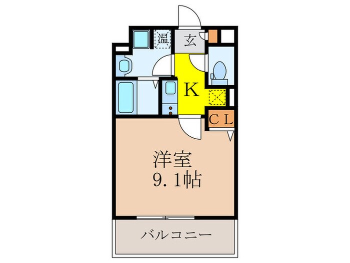 ｱﾄﾞﾊﾞﾝｽ新大阪CityLife(402)の物件間取画像