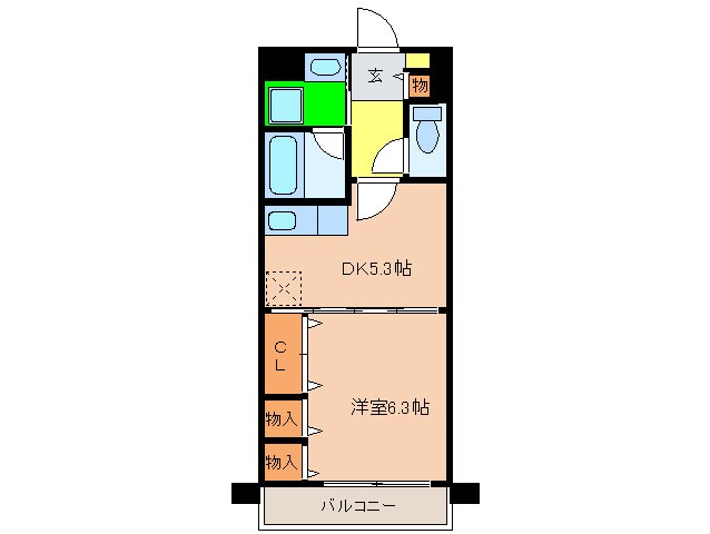 コンフォ－ル平野の物件間取画像