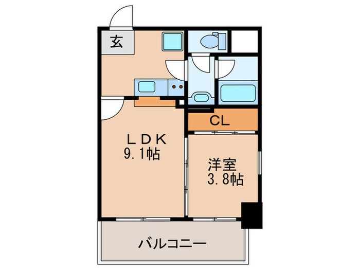 Felis塚本の物件間取画像