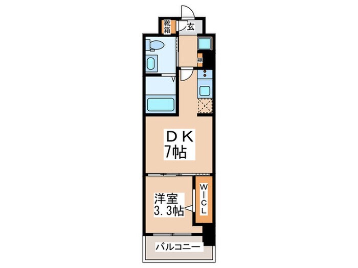 JPﾚｼﾞﾃﾞﾝｽ大阪城東4(502)の物件間取画像