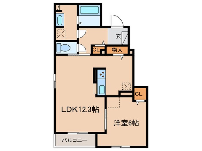 エレガント茱萸木Ⅲの物件間取画像