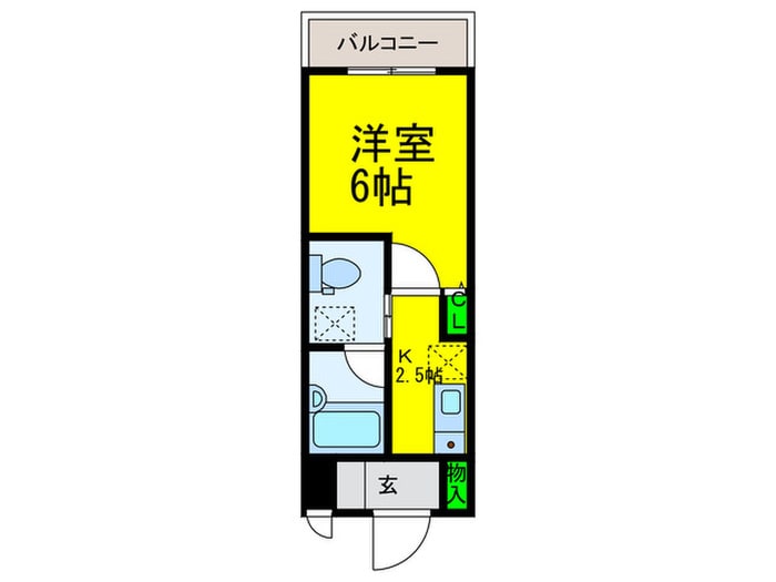 ウッディ天下茶屋の物件間取画像