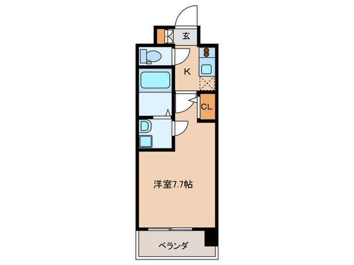 ﾌﾟﾛｼ-ﾄﾞ大阪EASTｱｸｱ･ﾗ･ﾌｫﾝﾃ(706)の物件間取画像