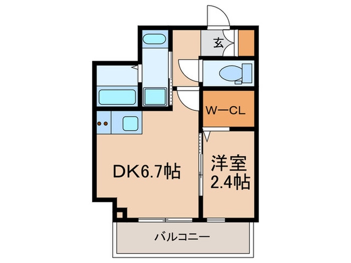 ﾚｼﾞﾃﾞﾝｽ神戸ｳｨｽﾃﾘｱﾊﾟｰｸの物件間取画像