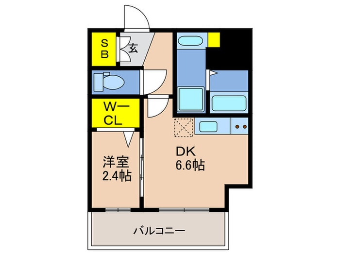 ﾚｼﾞﾃﾞﾝｽ神戸ｳｨｽﾃﾘｱﾊﾟｰｸの物件間取画像