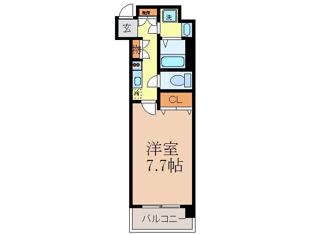 ベルヴィ江坂公園の物件間取画像
