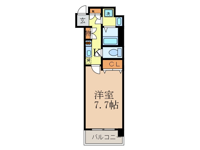 ベルヴィ江坂公園の物件間取画像