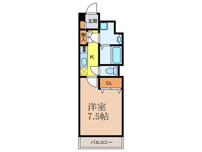 ベルヴィ江坂公園の物件間取画像