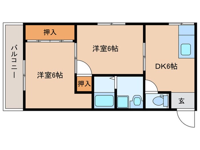 ラフィーネ三国の物件間取画像